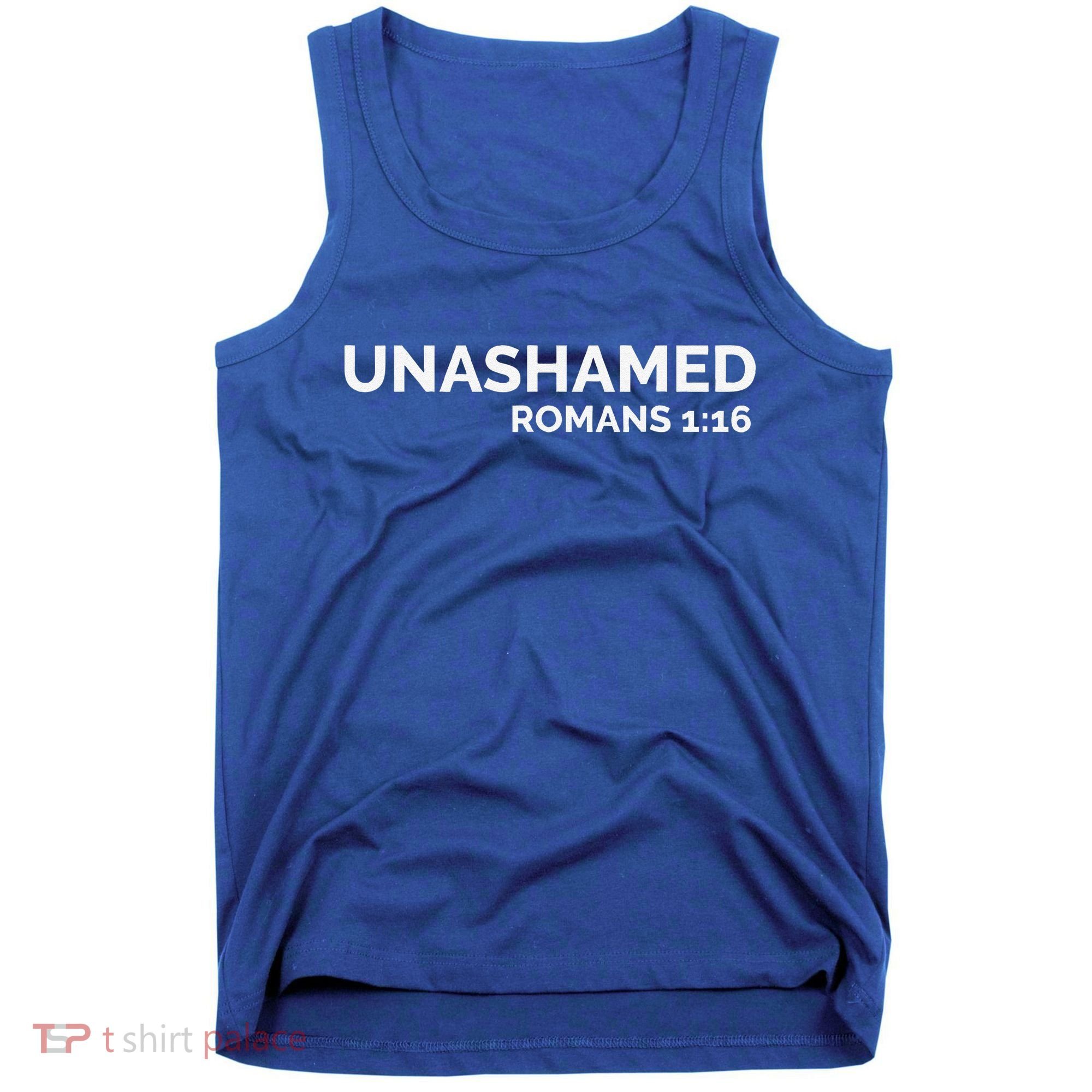Christian Romans Unashamed Jesus Cross Tank Top