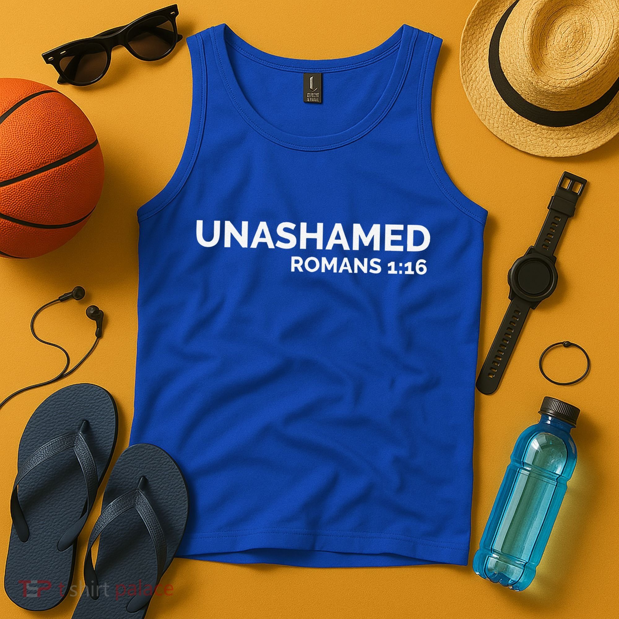 Christian Romans Unashamed Jesus Cross Tank Top