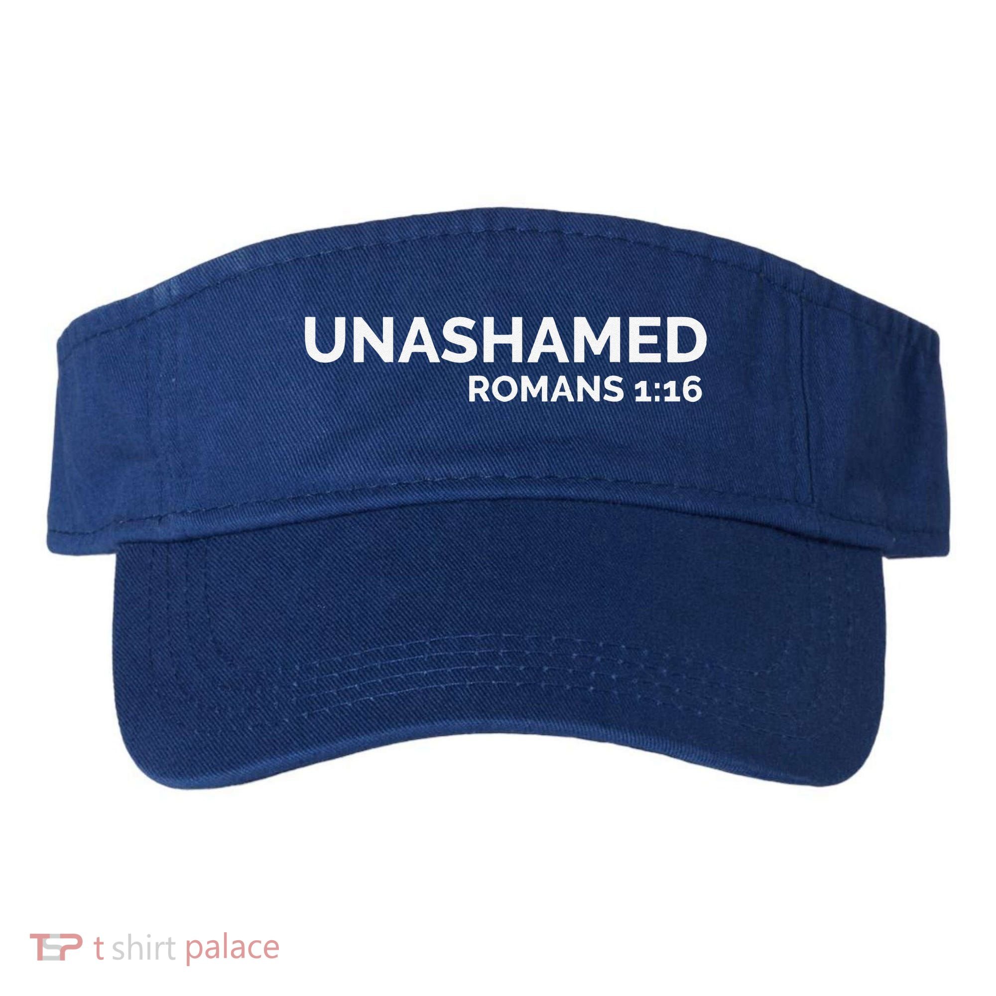 Christian Romans Unashamed Jesus Cross Visor