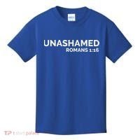 Christian Romans Unashamed Jesus Cross Kids T-Shirt thumb 0
