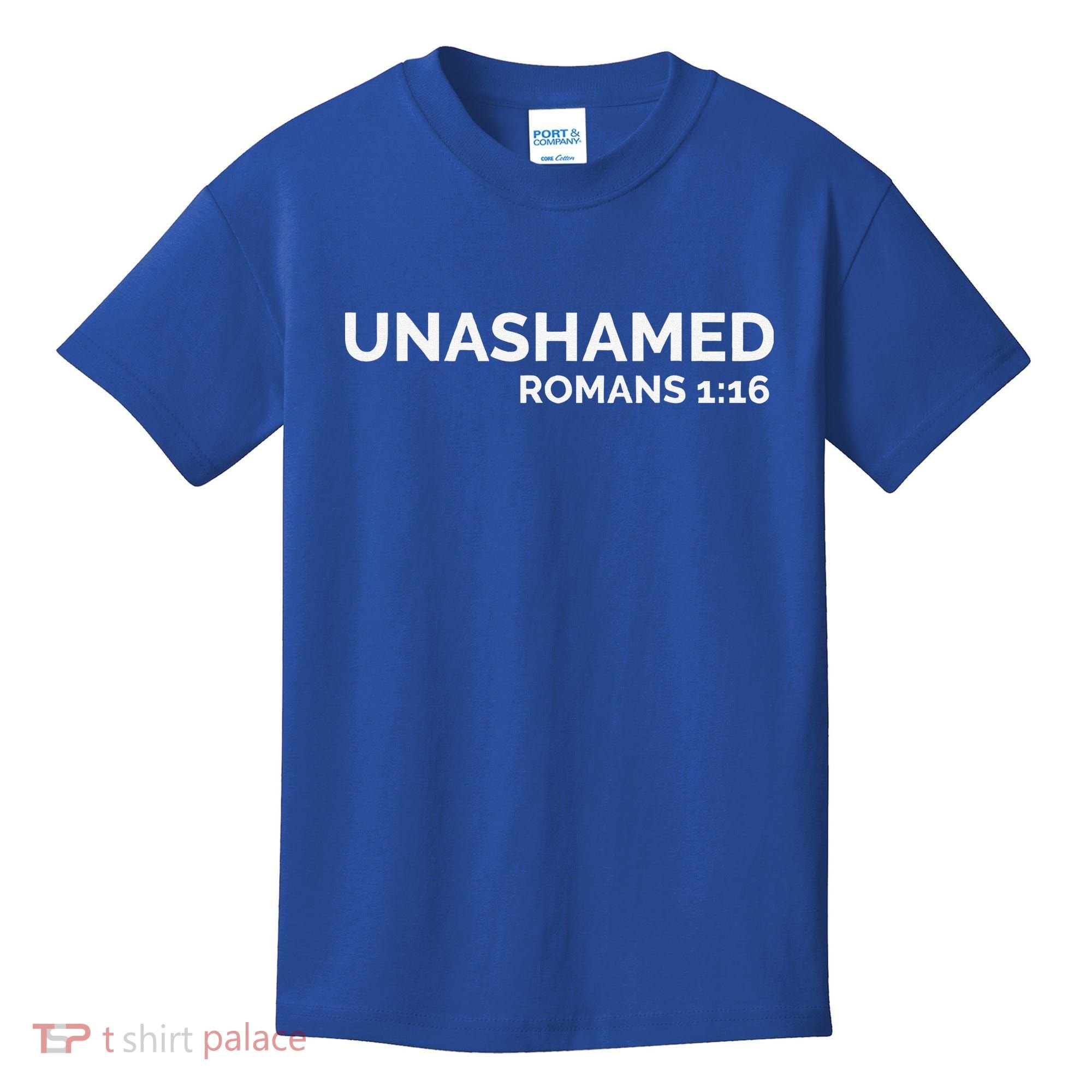 Christian Romans Unashamed Jesus Cross Kids T-Shirt
