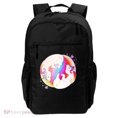 Cute Rainbow Unicorns Yin Yang Backpack