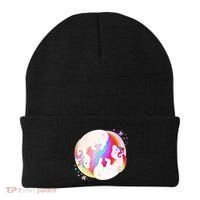 Cute Rainbow Unicorns Yin Yang Beanie thumb 0