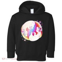 Cute Rainbow Unicorns Yin Yang Toddler Hoodie thumb 0