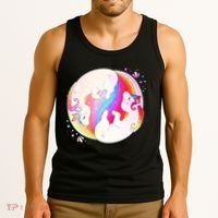 Cute Rainbow Unicorns Yin Yang Tank Top thumb 3