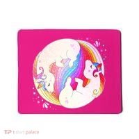 Cute Rainbow Unicorns Yin Yang Mousepad thumb 0