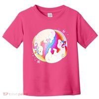 Cute Rainbow Unicorns Yin Yang Toddler T-Shirt thumb 0