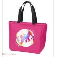 Cute Rainbow Unicorns Yin Yang Tote Bag thumb 3