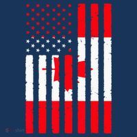 Canadian Roots USA Flag Heritage Half Canada American T-Shirt thumb 7
