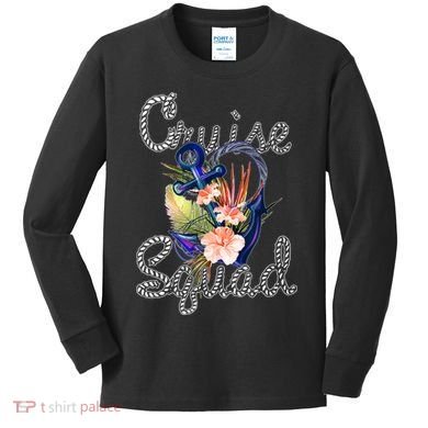 Cruise Squad Anchor Kids Long Sleeve Shirt