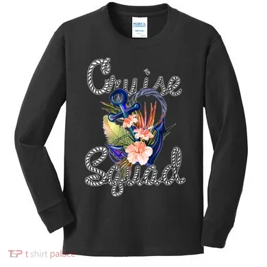 Cruise Squad Anchor Kids Long Sleeve Shirt
