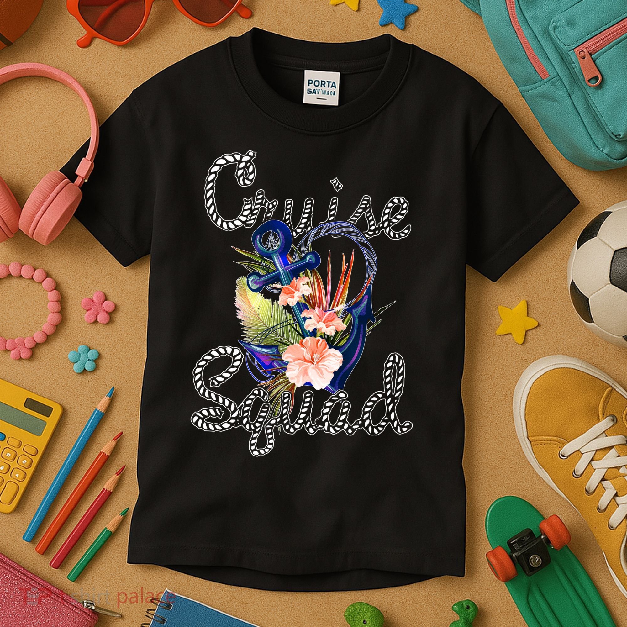 Cruise Squad Anchor Kids T-Shirt