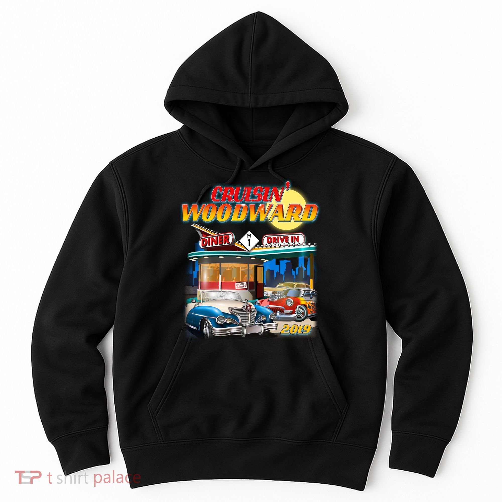 Cruisin' Woodward Diner Day time Hoodie
