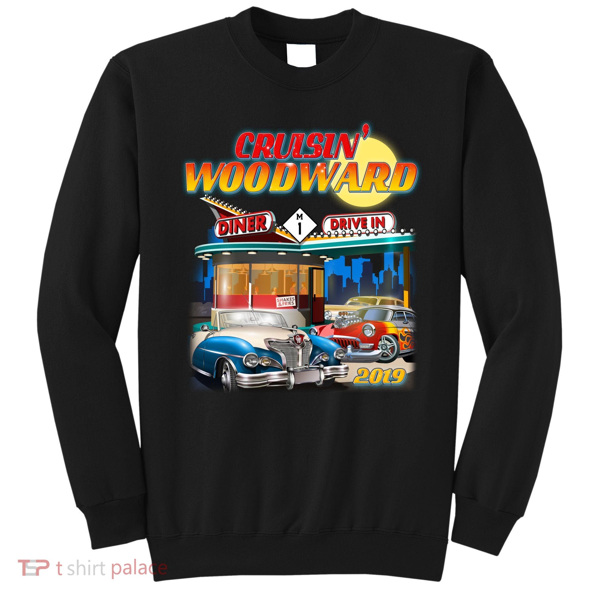 Cruisin' Woodward Diner Day time Sweatshirt