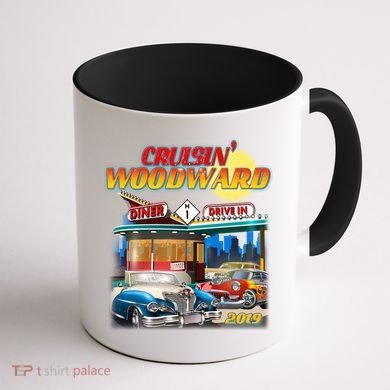 Cruisin' Woodward Diner Day time Coffee Mug back