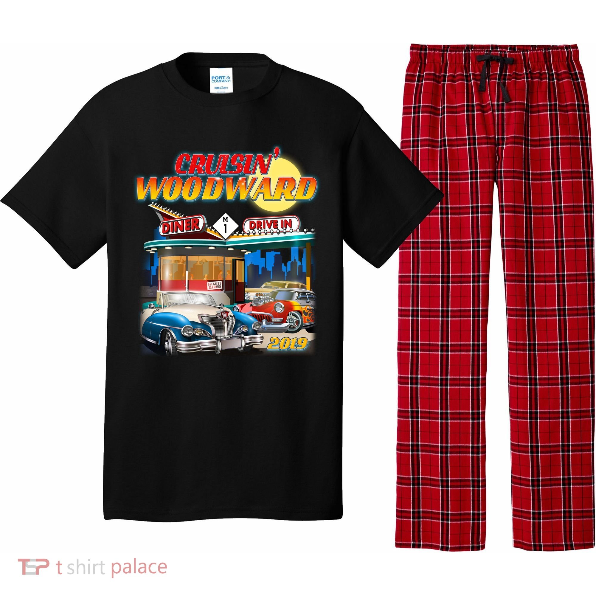 Cruisin' Woodward Diner Day time Pajama Set