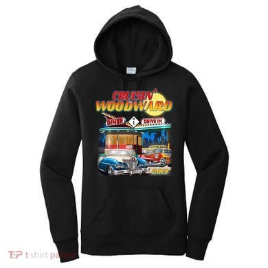 Cruisin' Woodward Diner Day time Women's Hoodie