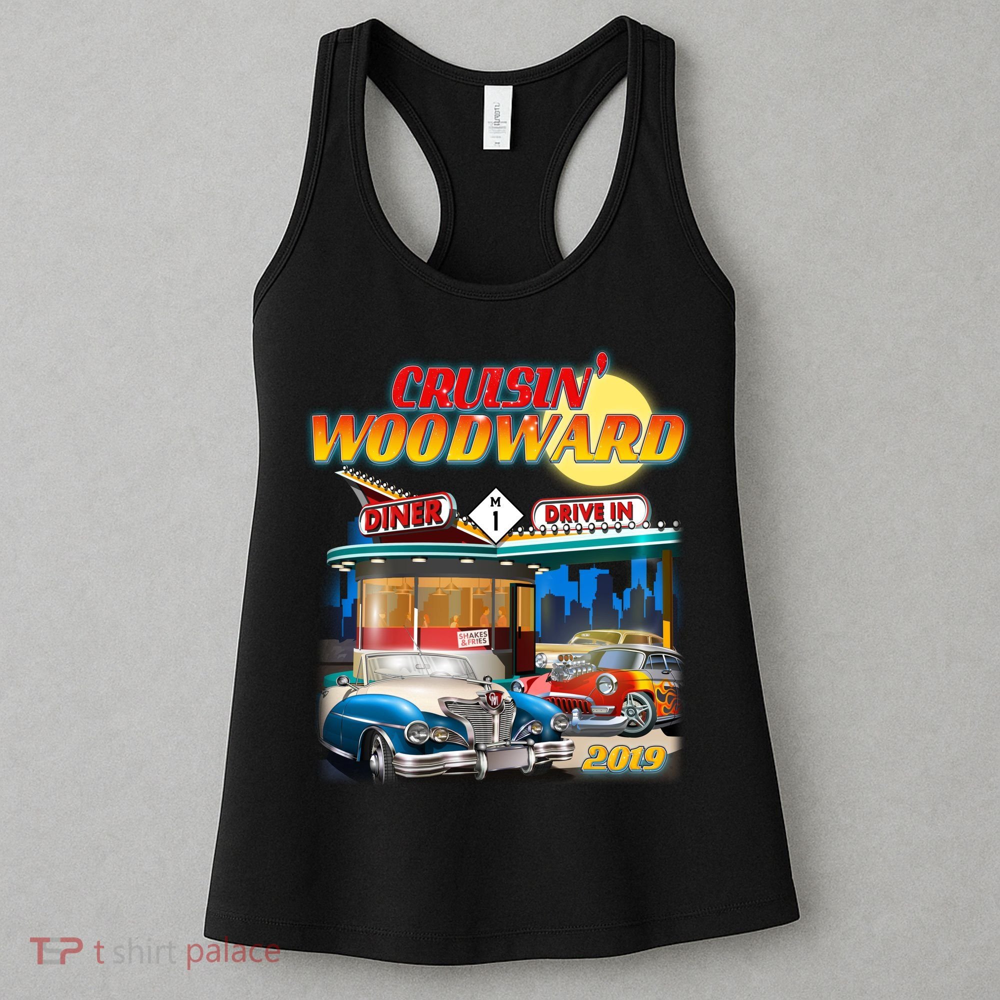 Cruisin' Woodward Diner Day time Women's Tank Top
