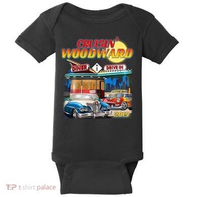 Cruisin' Woodward Diner Day time Baby Bodysuit