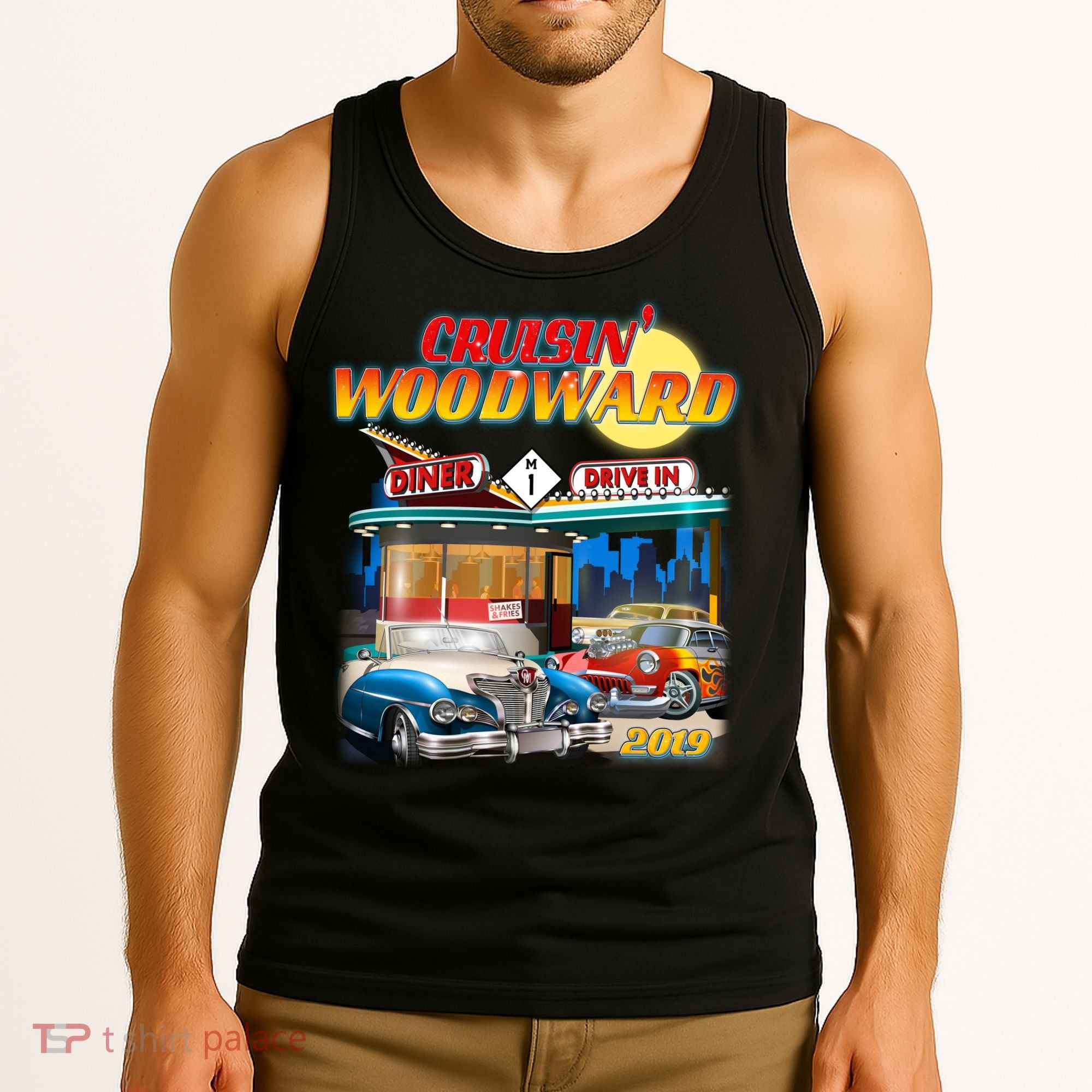 Cruisin' Woodward Diner Day time Tank Top