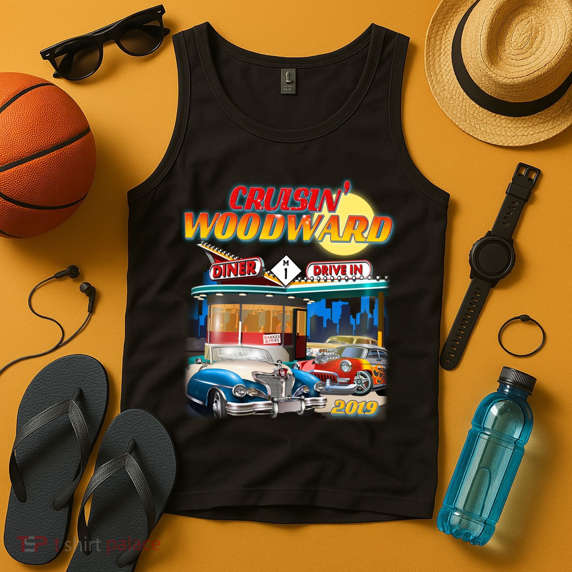 Cruisin' Woodward Diner Day time Tank Top