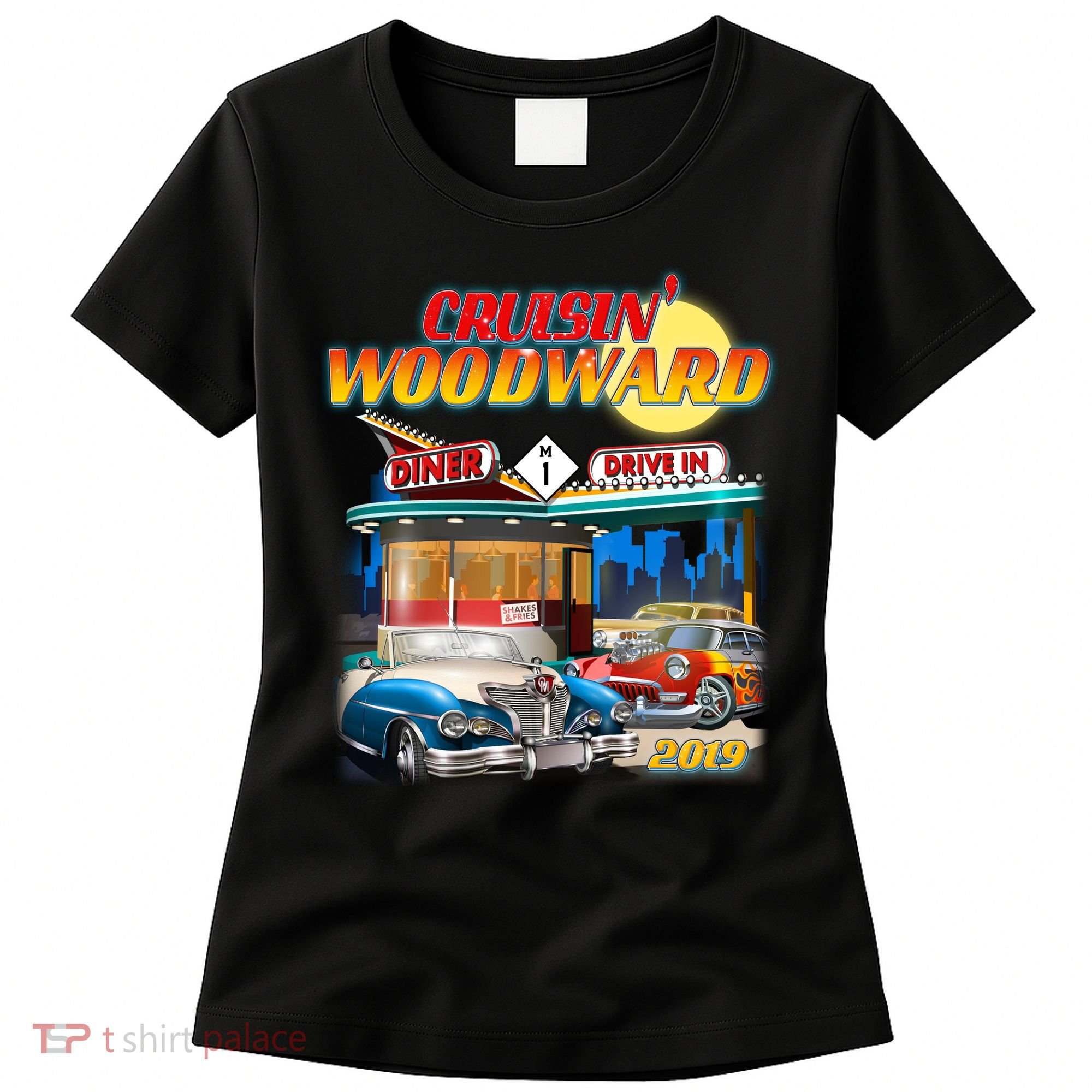 Cruisin' Woodward Diner Day time Women's T-Shirt