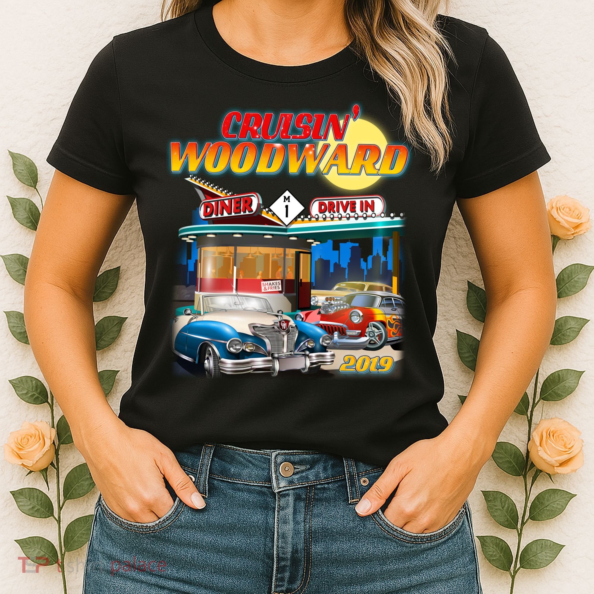 Cruisin' Woodward Diner Day time Women's T-Shirt