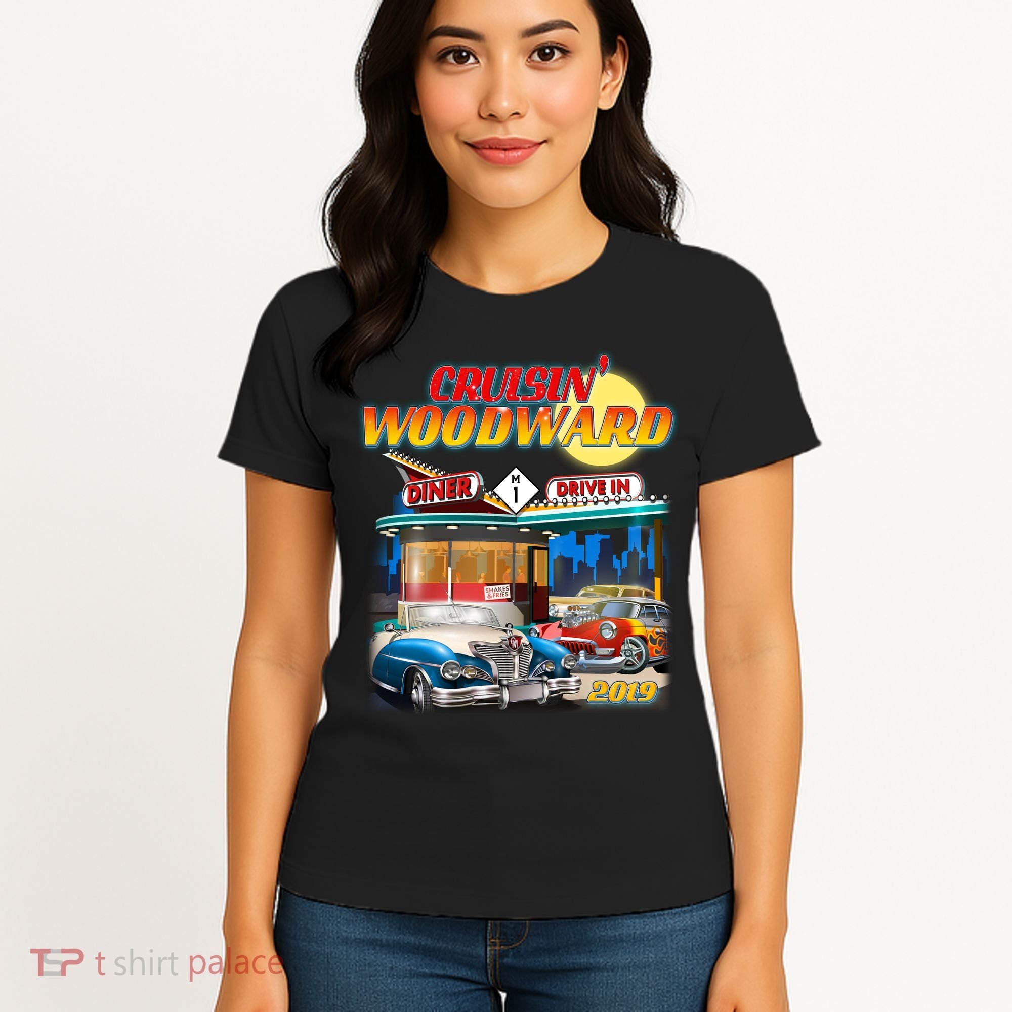 Cruisin' Woodward Diner Day time Women's T-Shirt