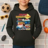 Cruisin' Woodward Diner Day time Kids Hoodie thumb 2