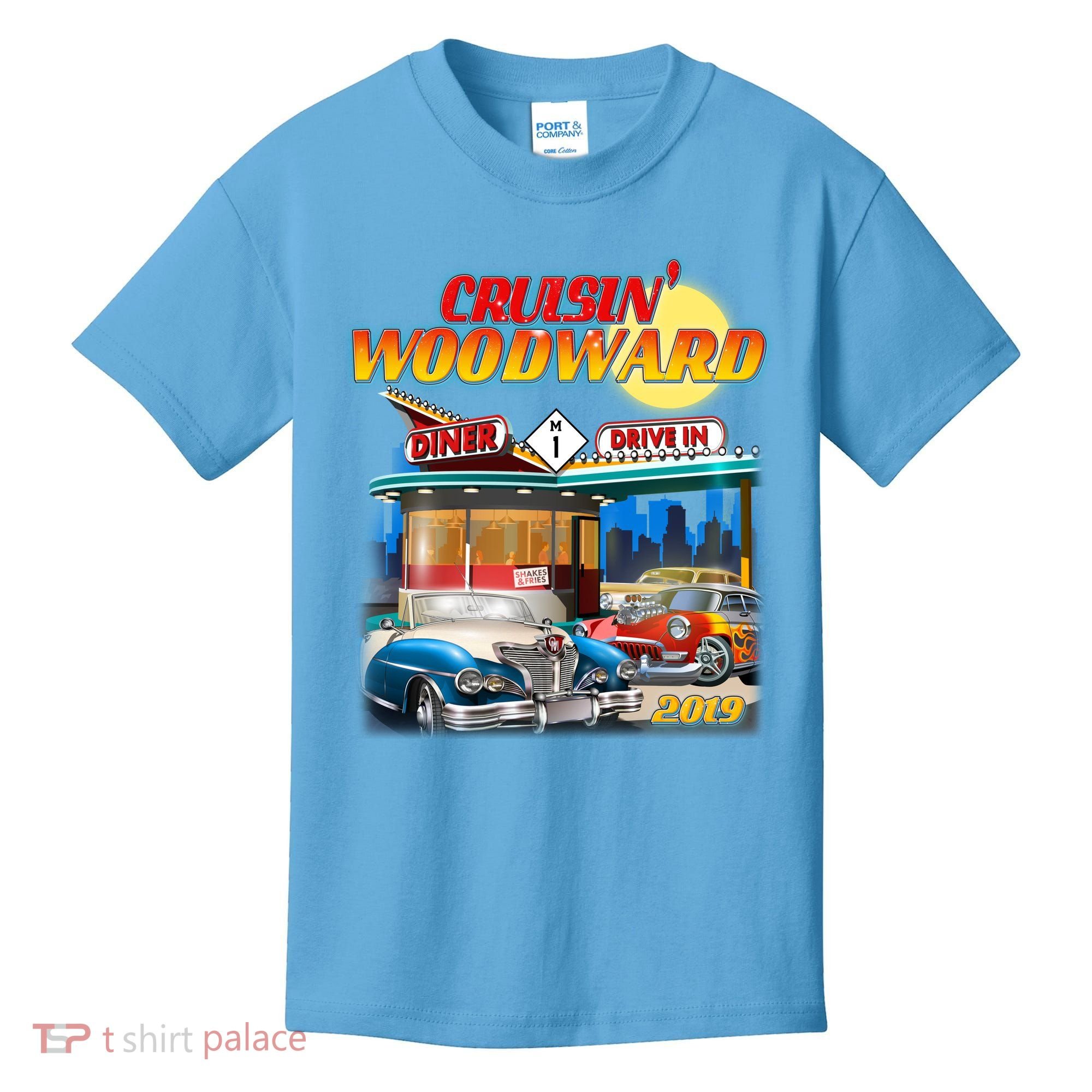 Cruisin' Woodward Diner Day time Kids T-Shirt
