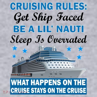 Cruising Rules Get Ship Faced Funny Cruise Women's Racerback Cropped Tank