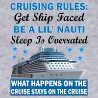 Cruising Rules Get Ship Faced Funny Cruise Women's Racerback Cropped Tank thumb 2