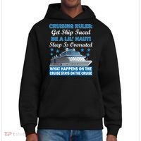 Cruising Rules Get Ship Faced Funny Cruise District V.I.T. Heavyweight Hoodie thumb 0