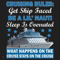Cruising Rules Get Ship Faced Funny Cruise District V.I.T. Heavyweight Hoodie thumb 2