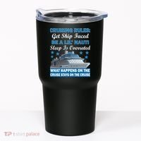 Cruising Rules Get Ship Faced Funny Cruise Tumbler thumb 0