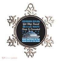 Cruising Rules Get Ship Faced Funny Cruise Ornament thumb 0