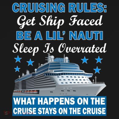 Cruising Rules Get Ship Faced Funny Cruise Ornament