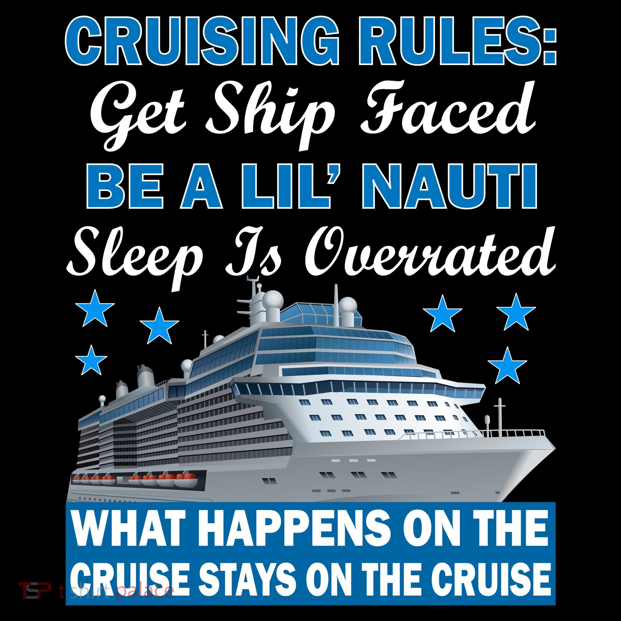 Cruising Rules Get Ship Faced Funny Cruise Ornament