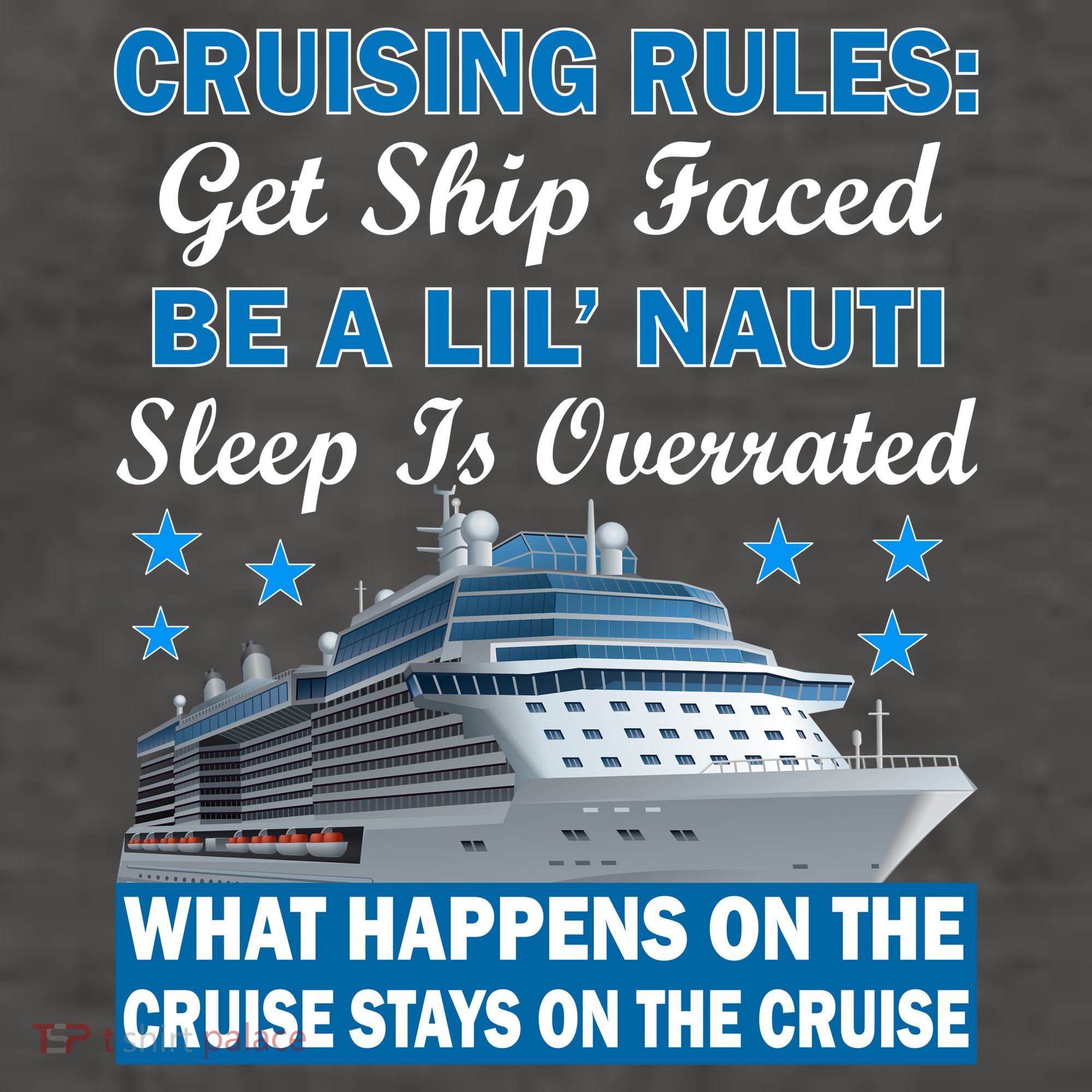 Cruising Rules Get Ship Faced Funny Cruise Vector Backpack