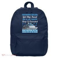 Cruising Rules Get Ship Faced Funny Cruise 16 in Basic Backpack thumb 0