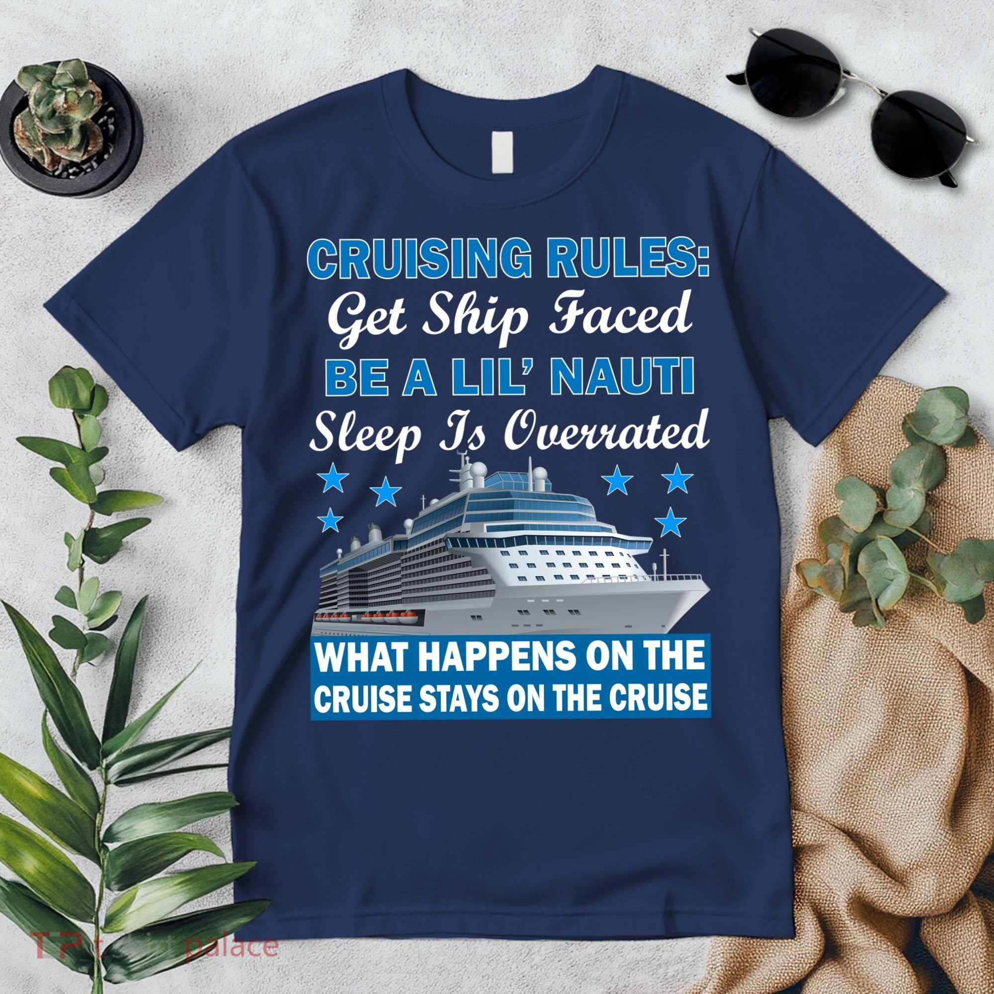 Cruising Rules Get Ship Faced Funny Cruise Premium T-Shirt