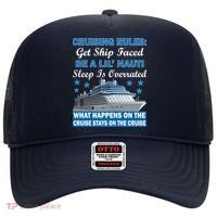Cruising Rules Get Ship Faced Funny Cruise Hat thumb 0