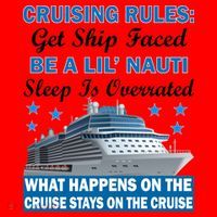 Cruising Rules Get Ship Faced Funny Cruise Santa Hat thumb 1