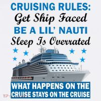 Cruising Rules Get Ship Faced Funny Cruise Garment-Dyed Sweatshirt thumb 2