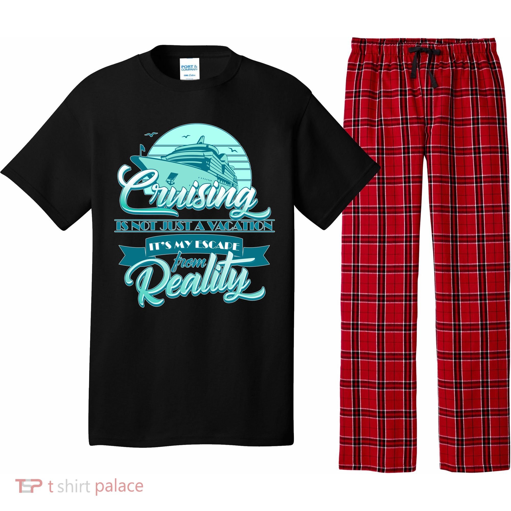 Cruising Vacation Escape From reality Pajama Set