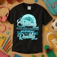 Cruising Vacation Escape From reality Kids T-Shirt thumb 3