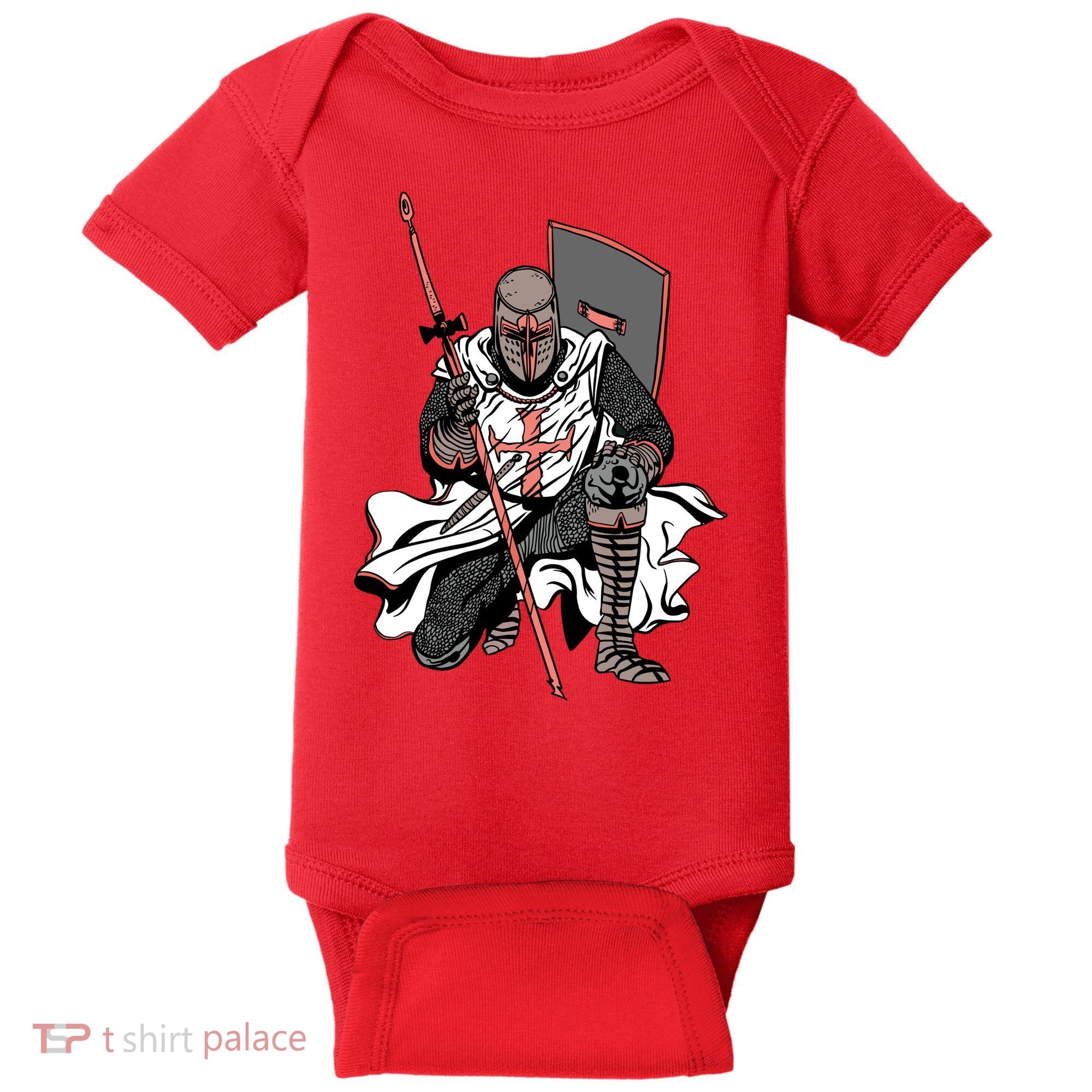 Crusader Knight Baby Bodysuit