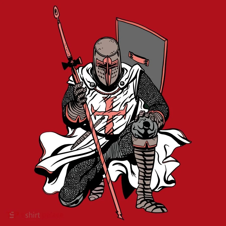 Crusader Knight Christmas Stocking