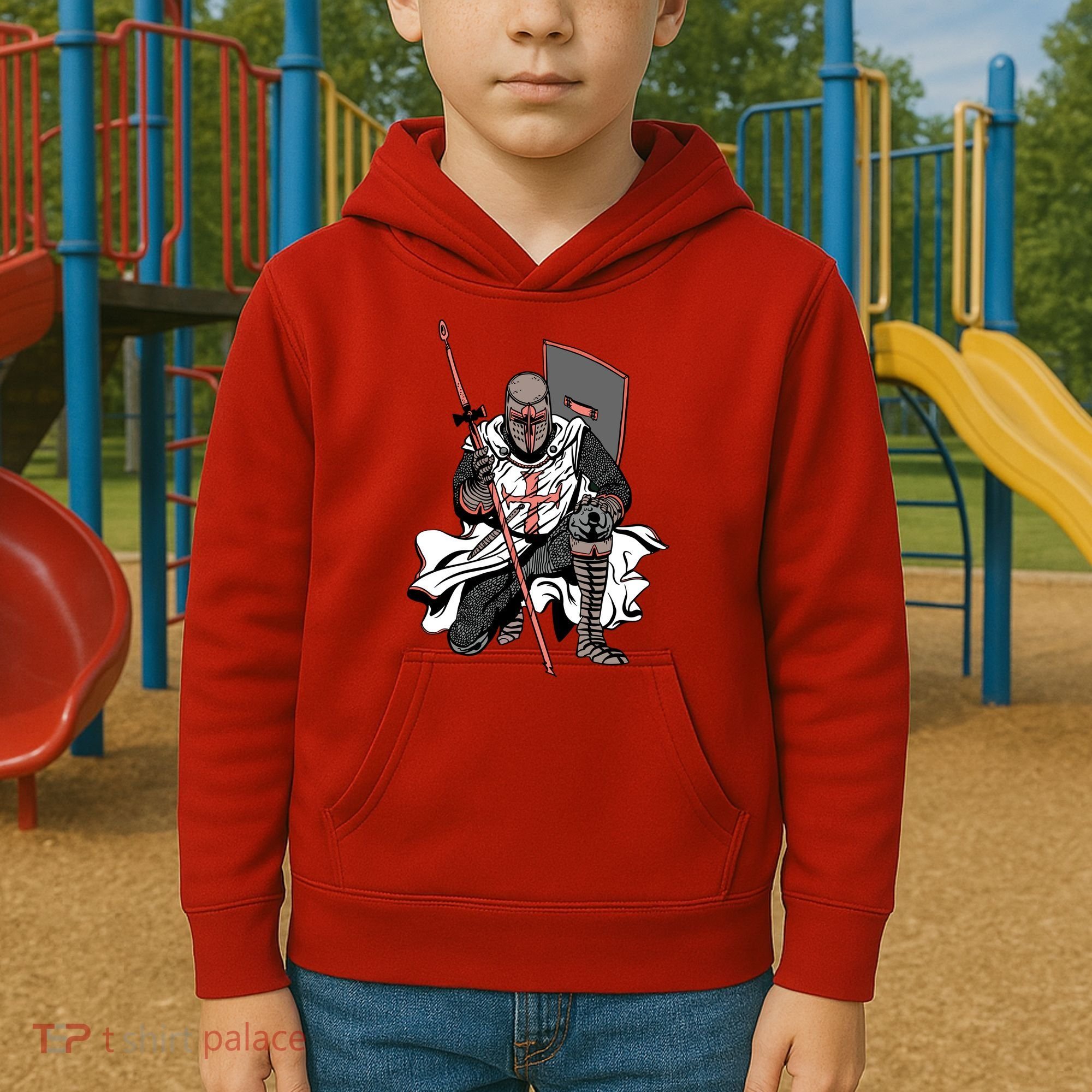 Crusader Knight Kids Hoodie