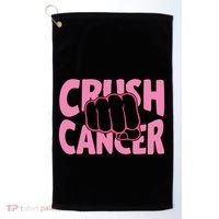 Crush Cancer Golf Towel thumb 0